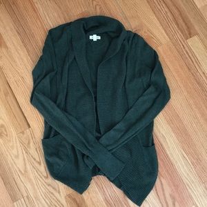 Green open cardigan purchased at Urban Outfitters!